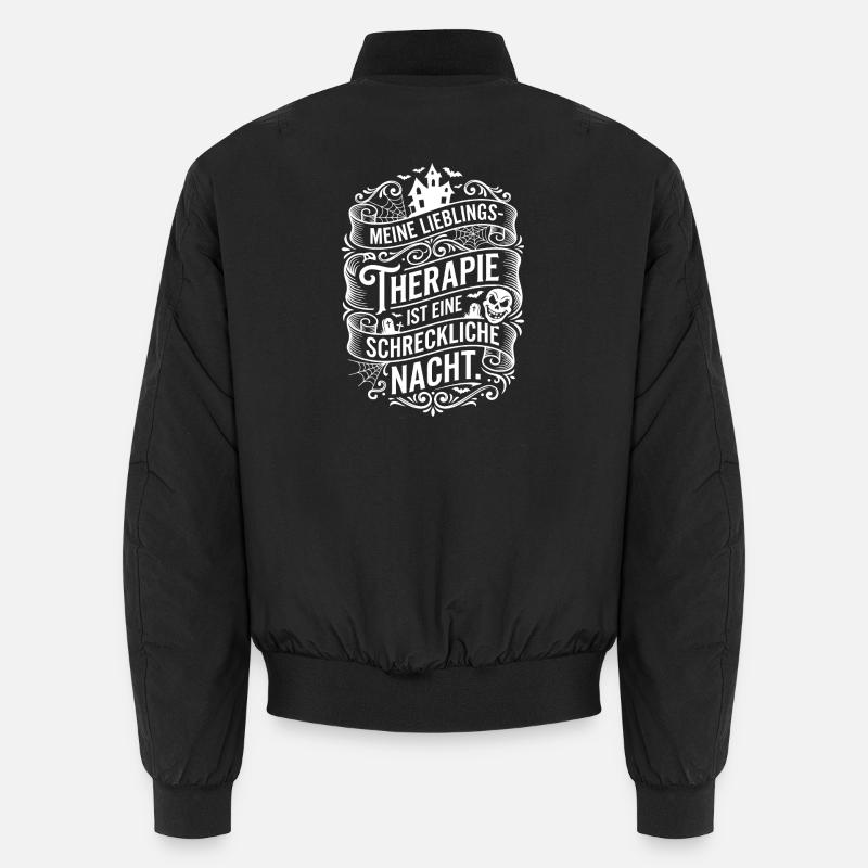 Favorite therapy: Horror night Unisex Bomber Jacket