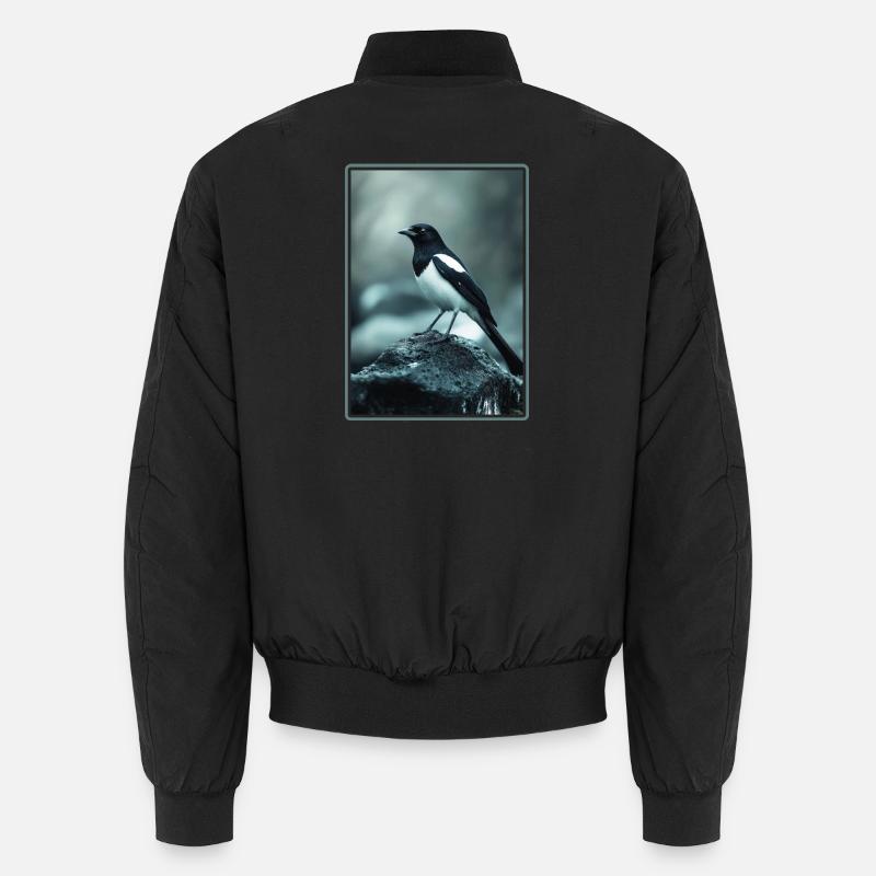 Magpies Magpie - Unisex Bomber Jacket - black