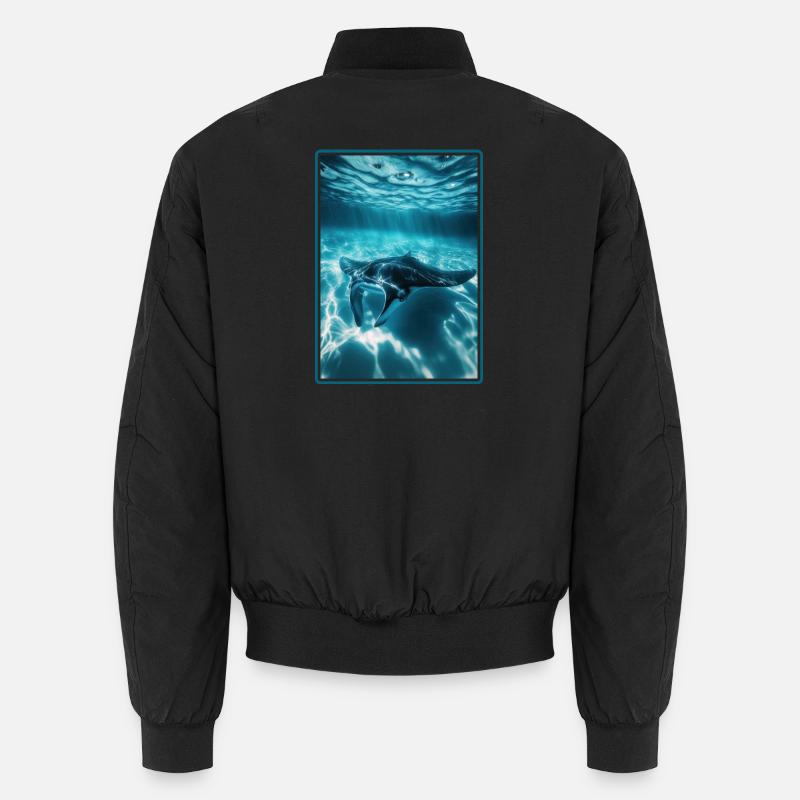 Rochen Mantarochen Unisex Bomberjacke