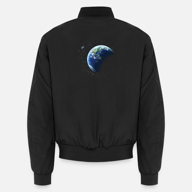 planète Terre - Bomber unisexe - noir