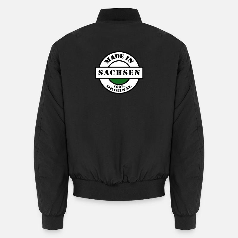 MADE IN SACHSEN Dresden Leipzig Born Gift Unisex Bomber Jacket