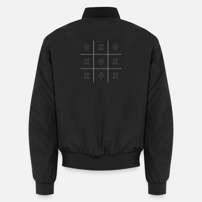 Tic-Tac-Toe Game Three wins Kreis Kreuz Unisex Bomber Jacket