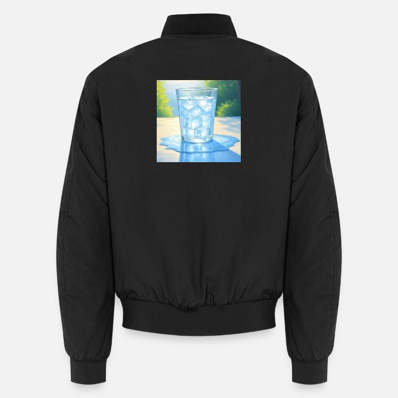 Ein Eis in der Sonne - Unisex Bomberjacke - Schwarz