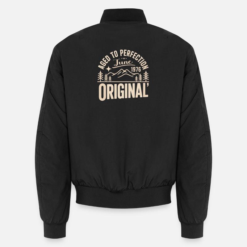 Juni 1976 – Legende der Gipfel und Berge Unisex Bomberjacke