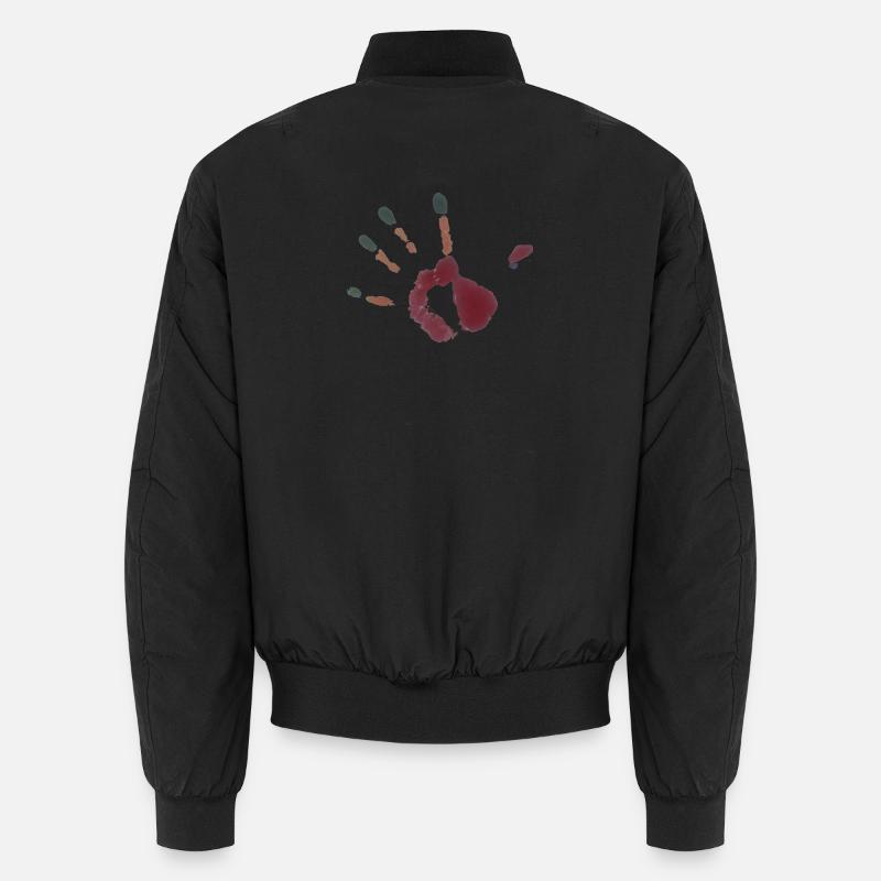Illustration d’empreinte de main Bomber unisexe
