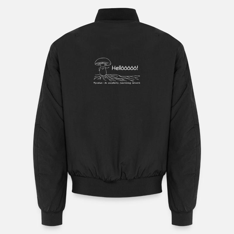 Mycelium - An excellently functioning network - Unisex Bomberjacke - Schwarz