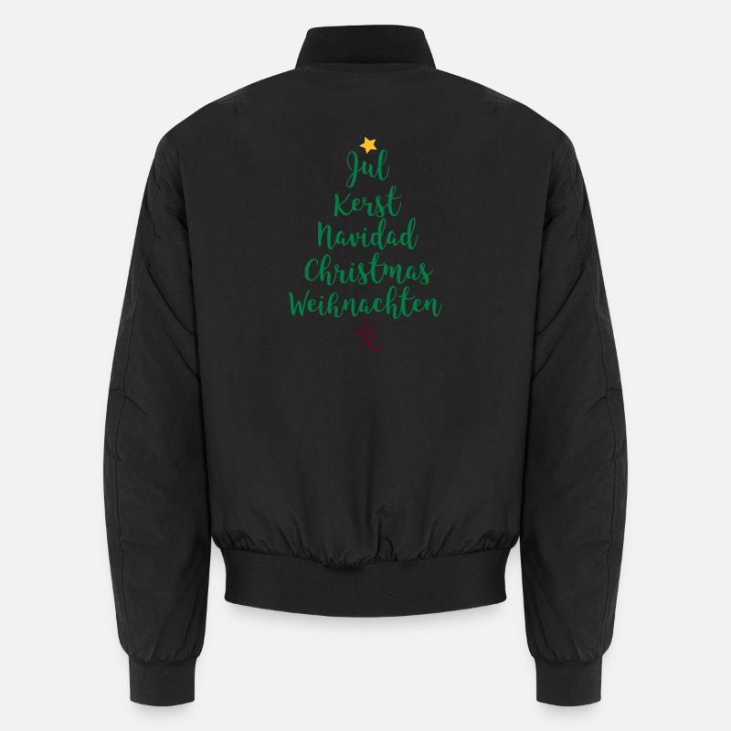 Arbre de Noël - Bomber unisexe - noir