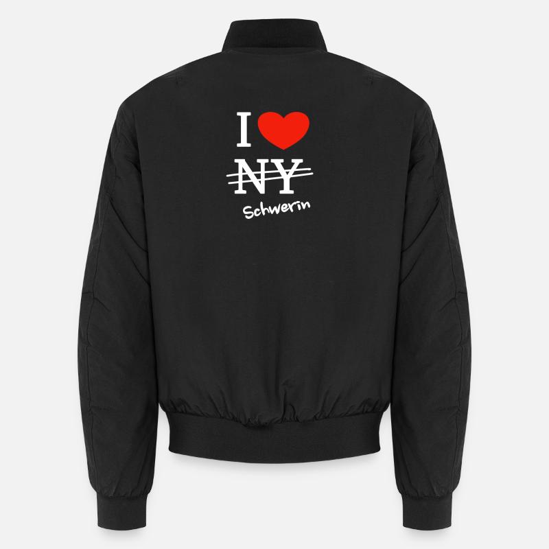 I love Schwerin Unisex Bomber Jacket