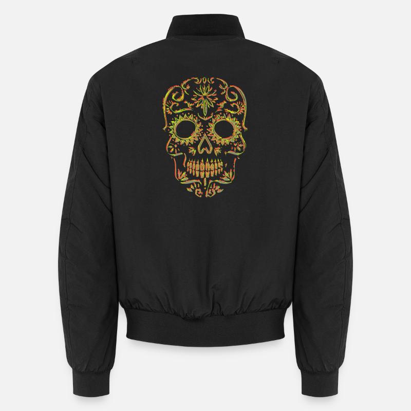 Totenkopf Skull Schädel - Unisex Bomberjacke - Schwarz