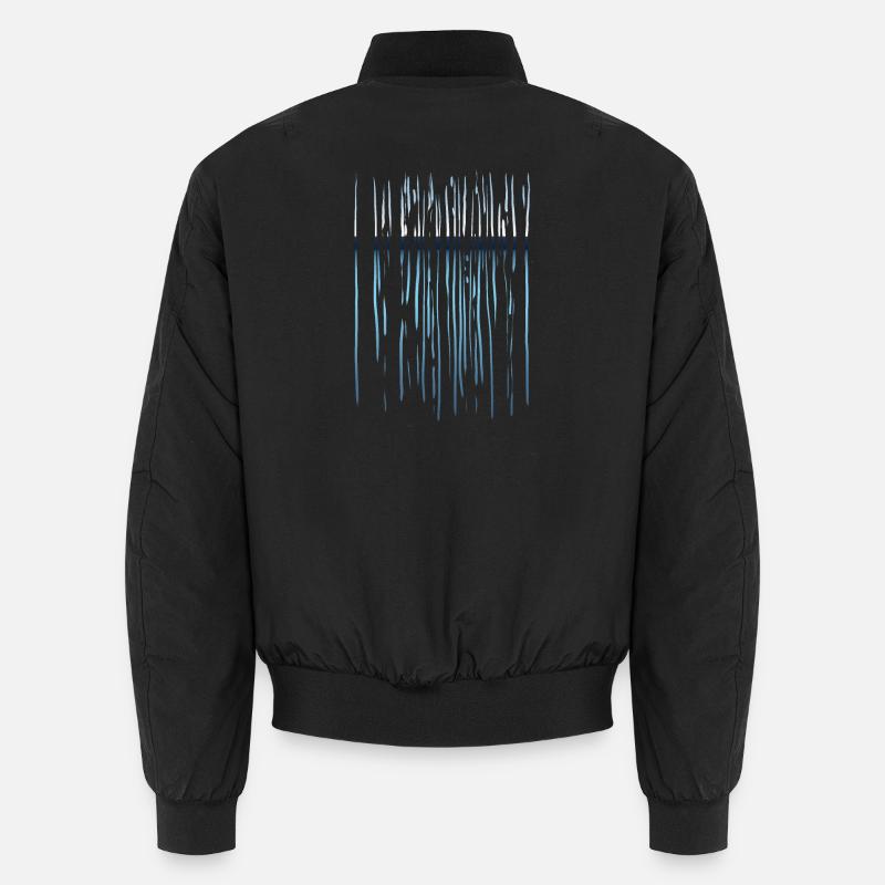 Linien Muster - Horizont - Unisex Bomberjacke - Schwarz