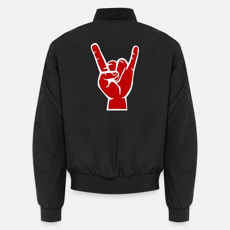 Main du diable, symbole de métal cool Devil Rock Bomber unisexe
