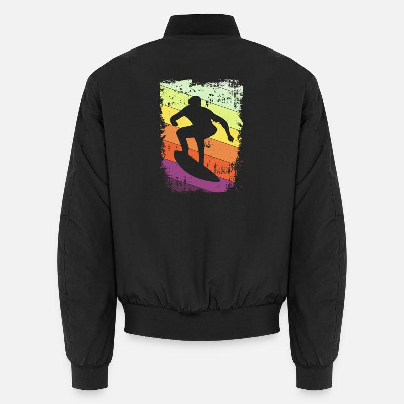 Surfer surfing Unisex Bomber Jacket