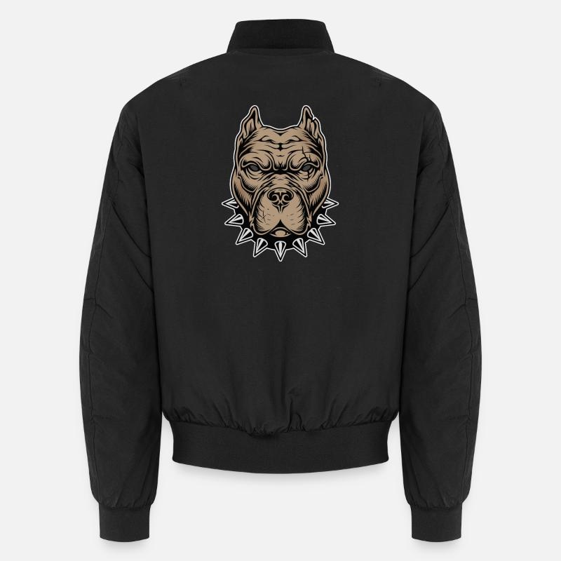 Aggressiver Hund Unisex Bomberjacke