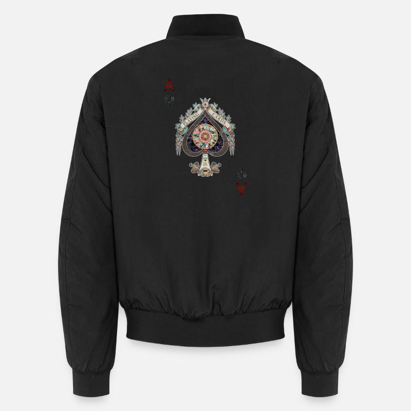Spielkarten - Digitale Decoupage Unisex Bomberjacke