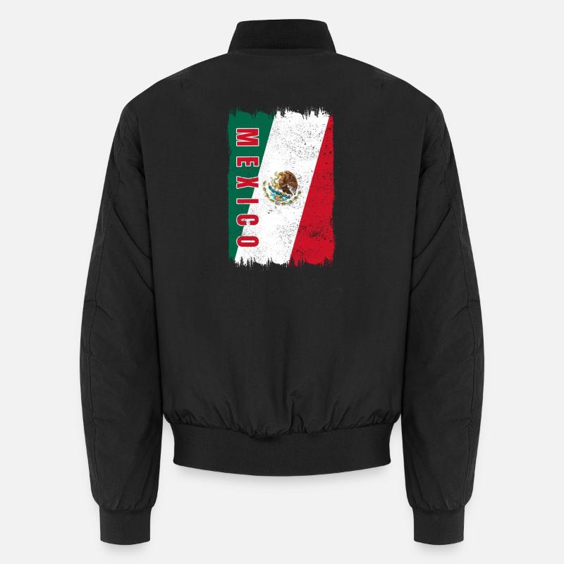 Mexiko Flagge - Unisex Bomberjacke - Schwarz