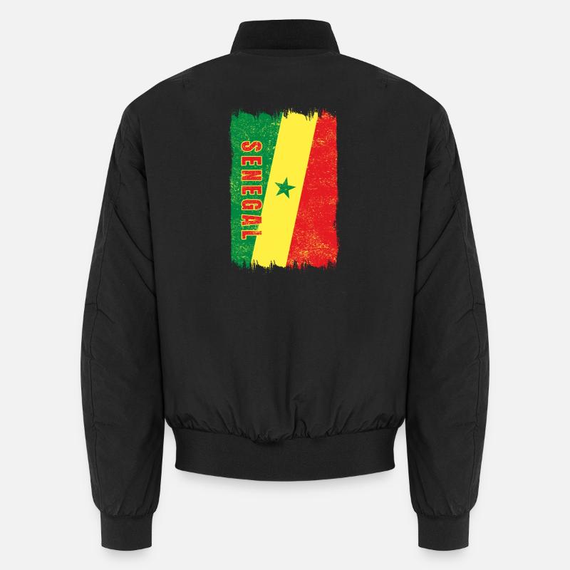 Senegal Flagge Unisex Bomberjacke