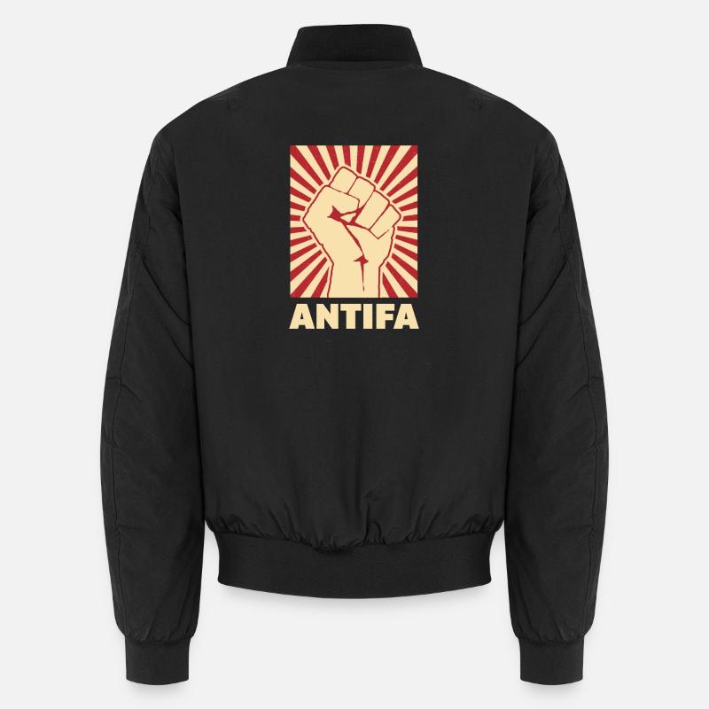 Antifa - Unisex Bomber Jacket - black