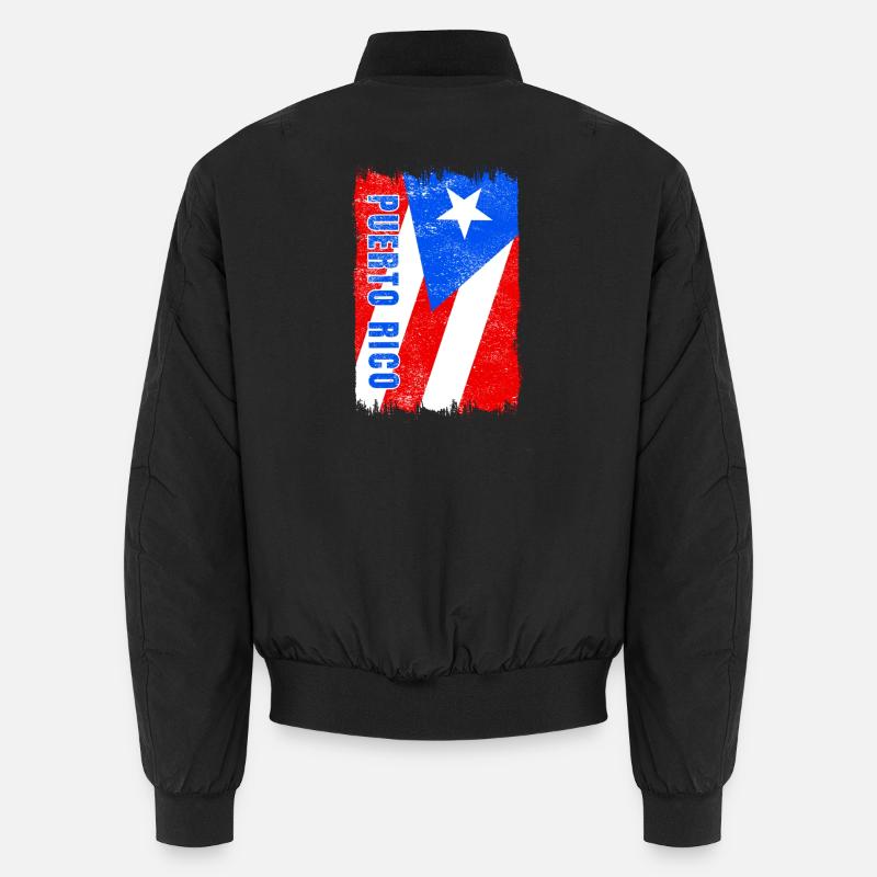 Drapeau de Porto Rico Bomber unisexe