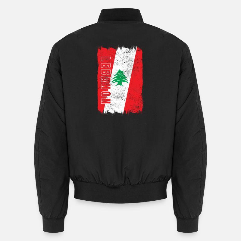 Drapeau vintage du Liban Bomber unisexe