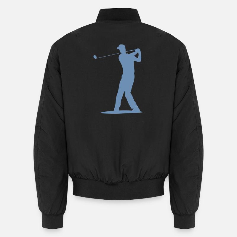 Golfer Tee Silhouette - Design pour hommes Bomber unisexe