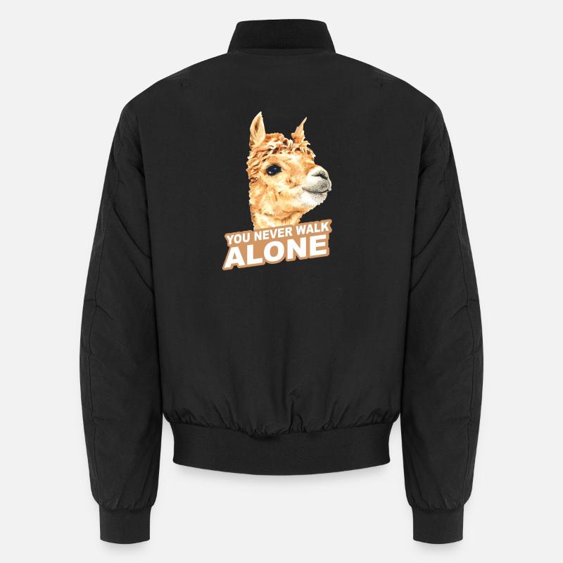 Alpaca - Unisex Bomber Jacket - black