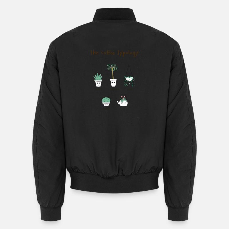 Coffee typology - Unisex Bomber Jacket - black