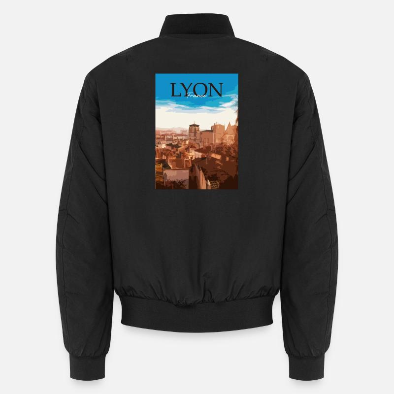 Lyon - Bomber unisexe - noir