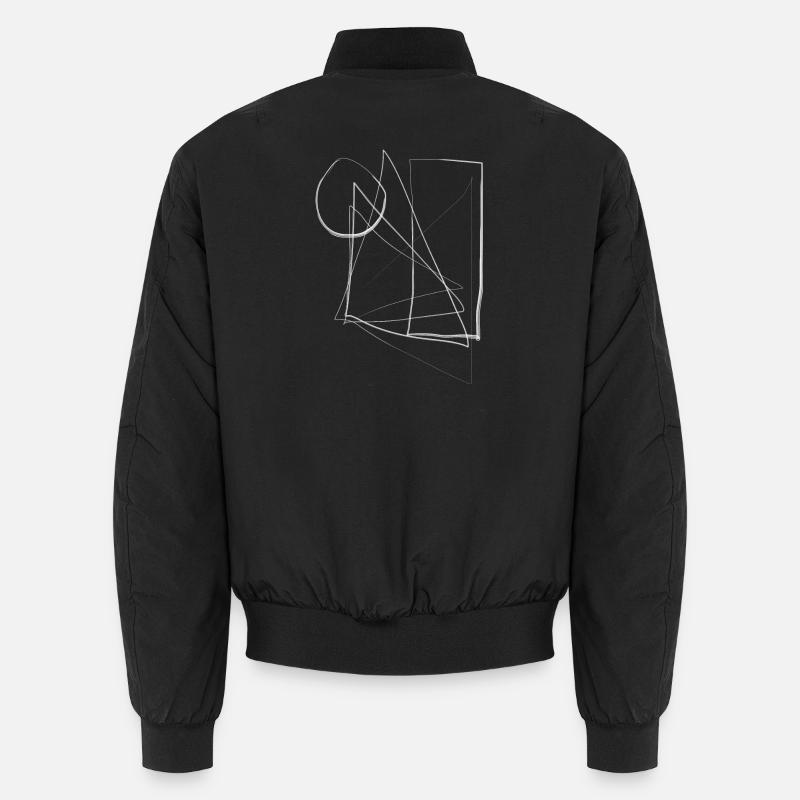 Abstraktes Design: Distortion Unisex Bomberjacke