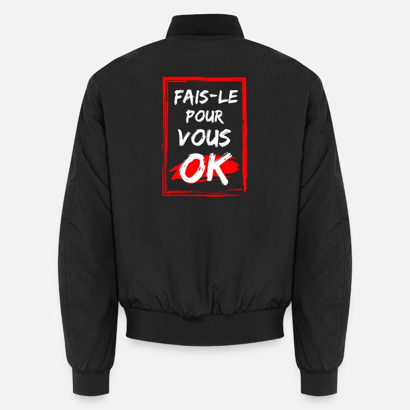 Affirming pattern with energetic style - Unisex Bomber Jacket - black
