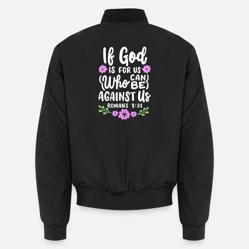 Christlicher Bibelvers Religiös Unisex Bomberjacke