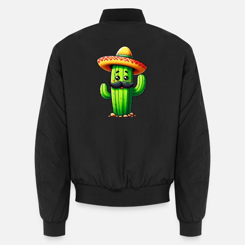 Cactus - Bomber unisexe - noir