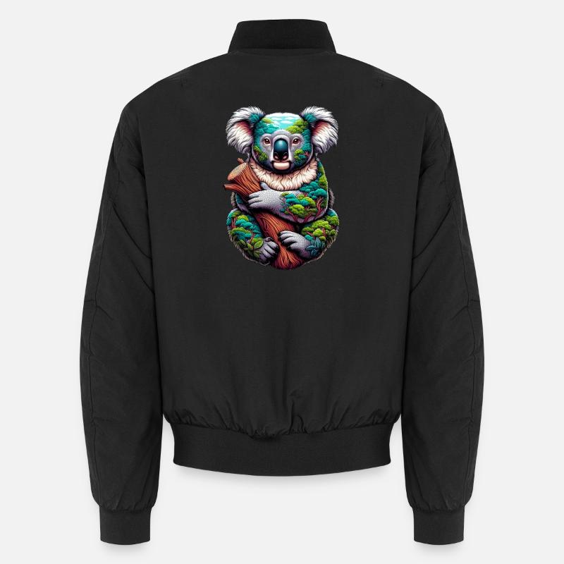 Koala - Unisex Bomber Jacket - black