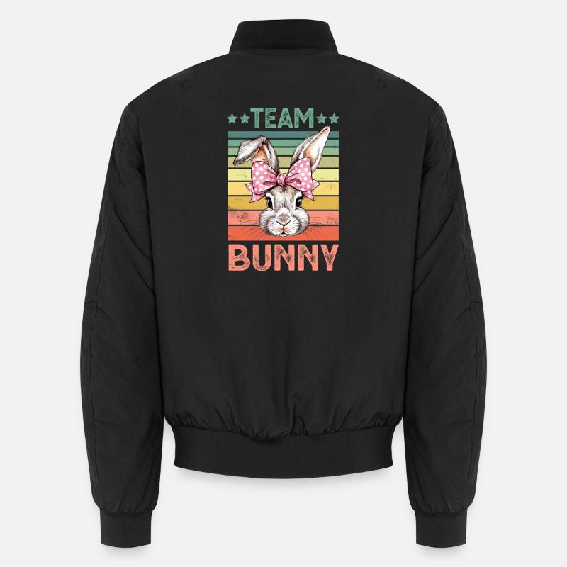 Rabbit Rabbit - Unisex Bomber Jacket - black