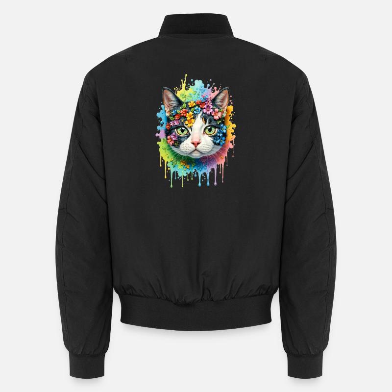 Chat coloré Bomber unisexe