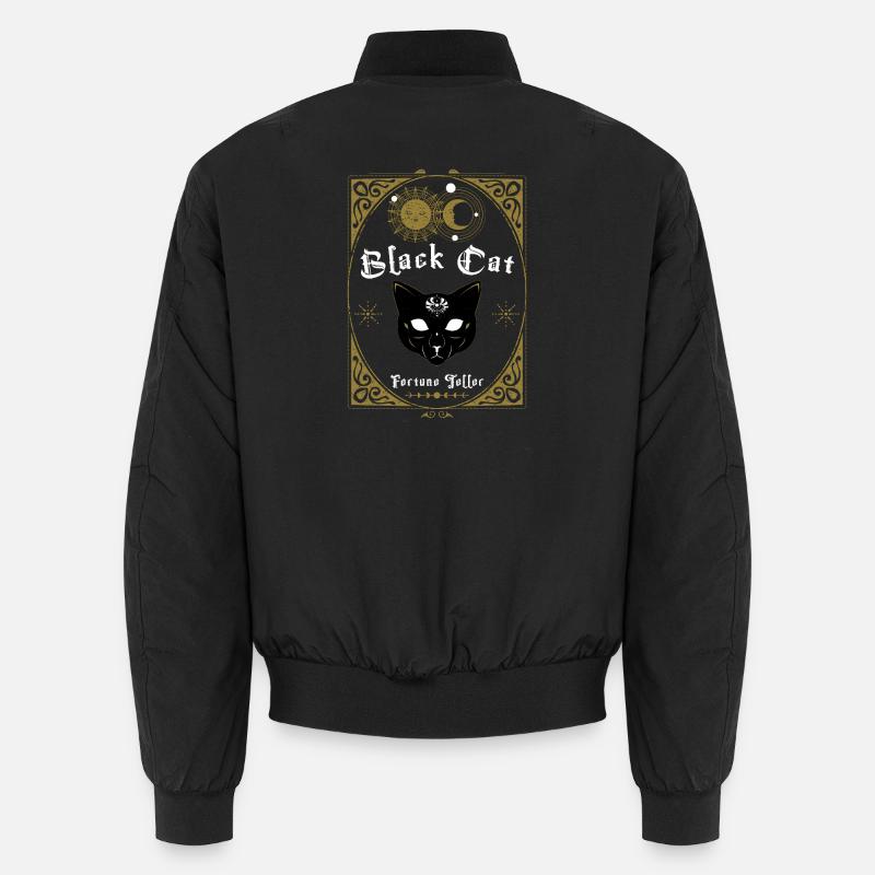 Black Cat Fortune Teller - Unisex Bomberjacke - Schwarz
