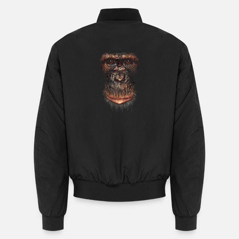 Monkey - Unisex Bomber Jacket - black