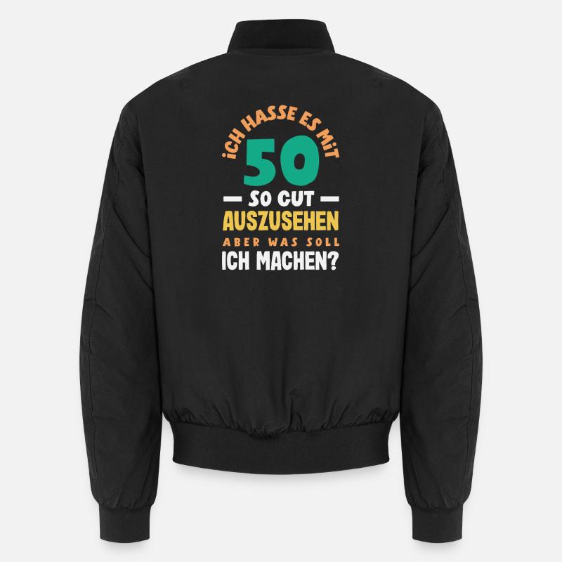 Lustiges 50. Geburtstag Geburtstagsshirt Geschenk Unisex Bomberjacke