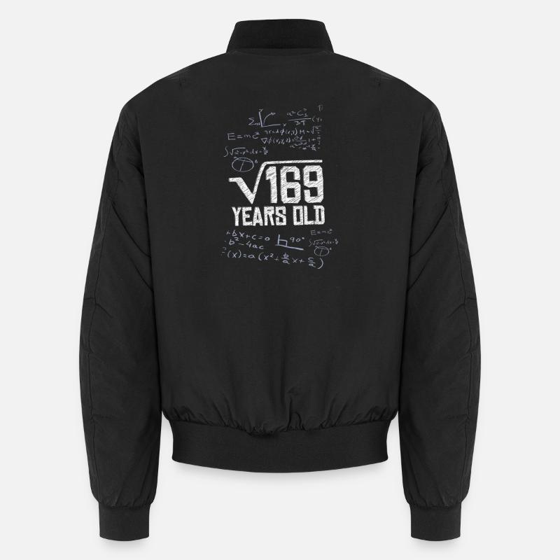 Square Root 169 13 Birthday Math Genius Unisex Bomber Jacket