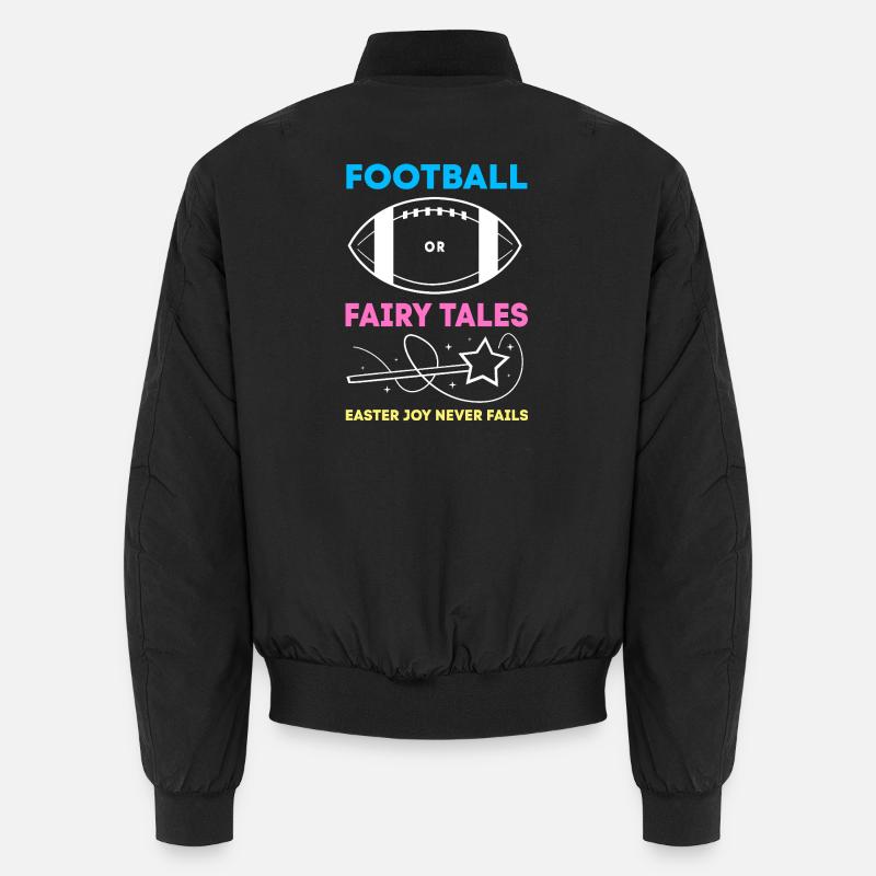Expectant Mom Easter Gender Reveal - Unisex Bomber Jacket - black