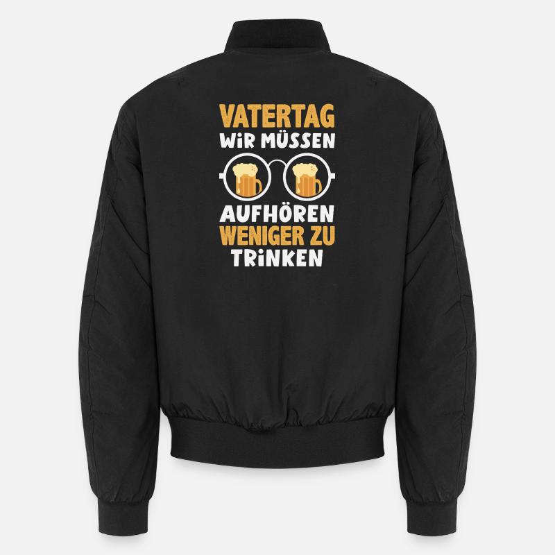 Funny Father's Day Gift Dad Beer Unisex Bomber Jacket
