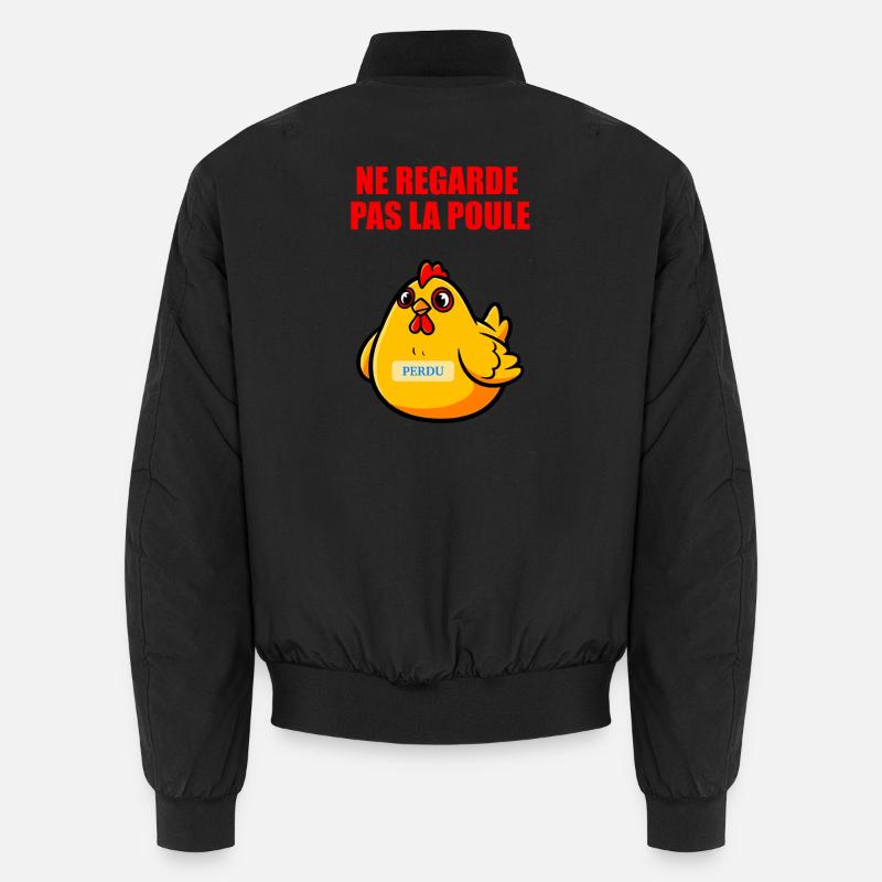 Don't Look at the Chicken - Absurd Humor Unisex Bomber Jacket