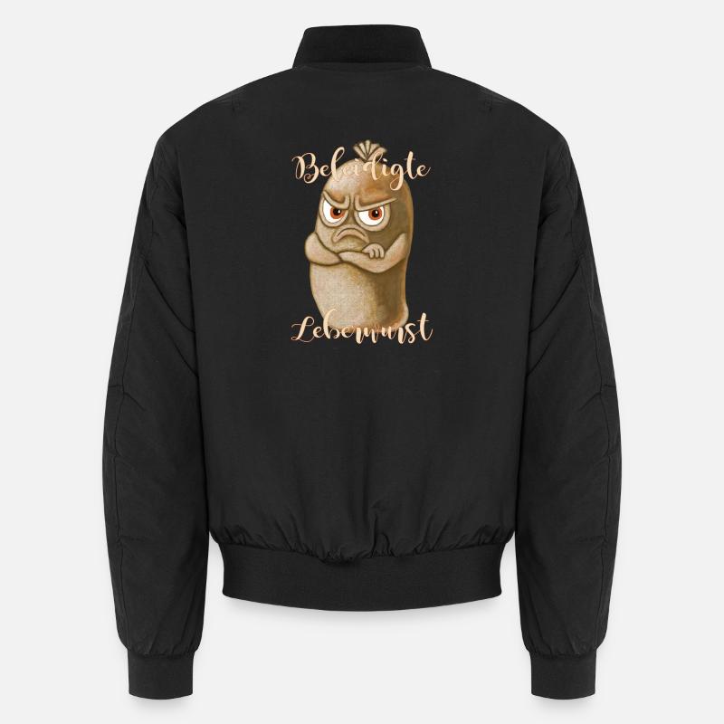 Beleidigte Leberwurst - Unisex Bomberjacke - Schwarz