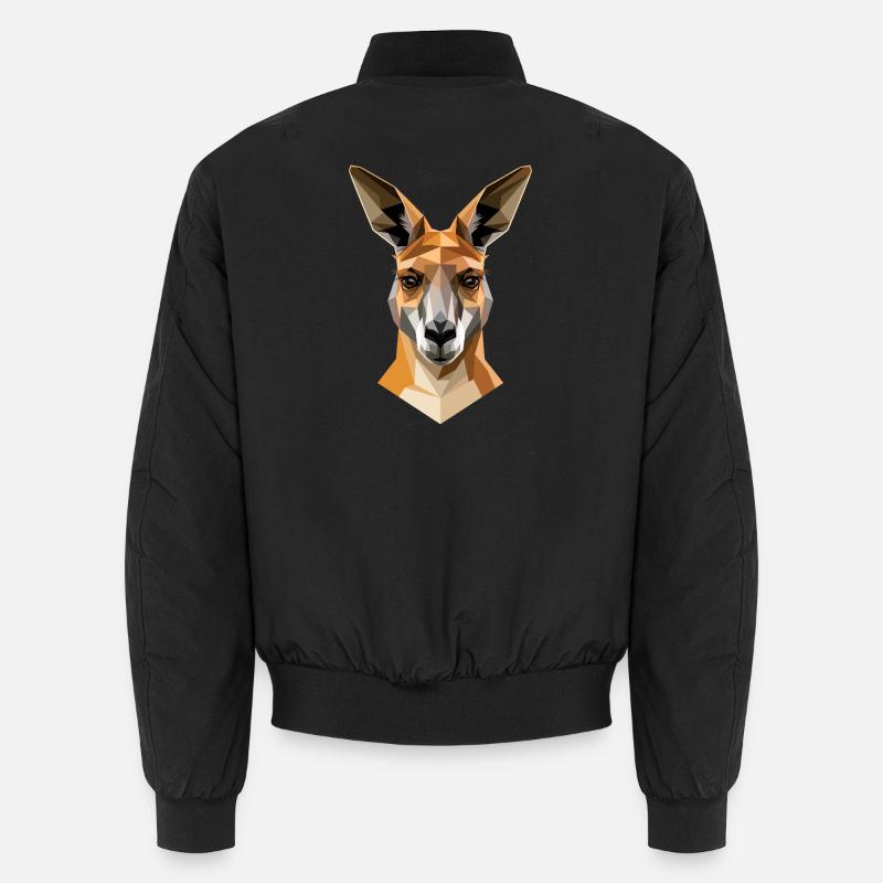 Kangaroo Australia Outback Wild Cute Kangaroos Unisex Bomber Jacket