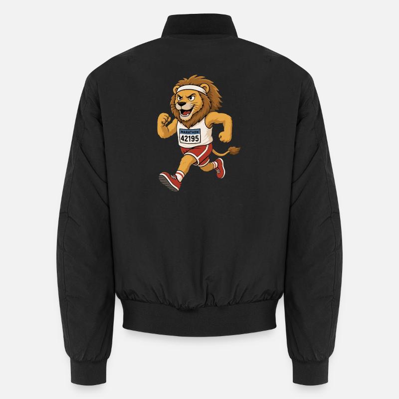 Lion courant dans le style comic Bomber unisexe