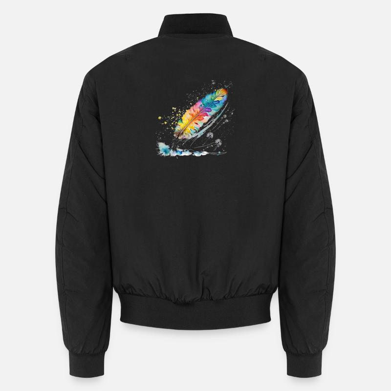 Spring - Unisex Bomber Jacket - black