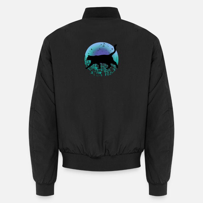 Chat noir - Bomber unisexe - noir