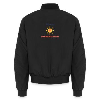 Mamas Sonnenschein - Unisex Bomberjacke - Schwarz - Hinten - AI Model Male 185 light (185cm)