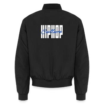 Hip Hop Culture - Unisex Bomber Jacket - black - Back - AI Model Male 185 light (185cm)