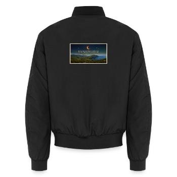 Gemini_Generated_Image_s2dbg7s2dbg7s2db - Unisex Bomberjacke - Schwarz - Hinten - AI Model Male 185 light (185cm)