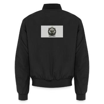 Geleitet vom Nordalpinen Kompass - Unisex Bomberjacke - Schwarz - Hinten - AI Model Male 185 light (185cm)